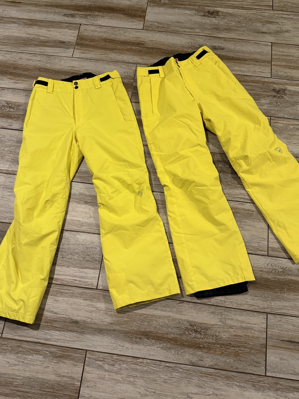 NEW 2 Pair Of Unisex Rossignal Yellow Ski Pants - Size 14 (Age 16)